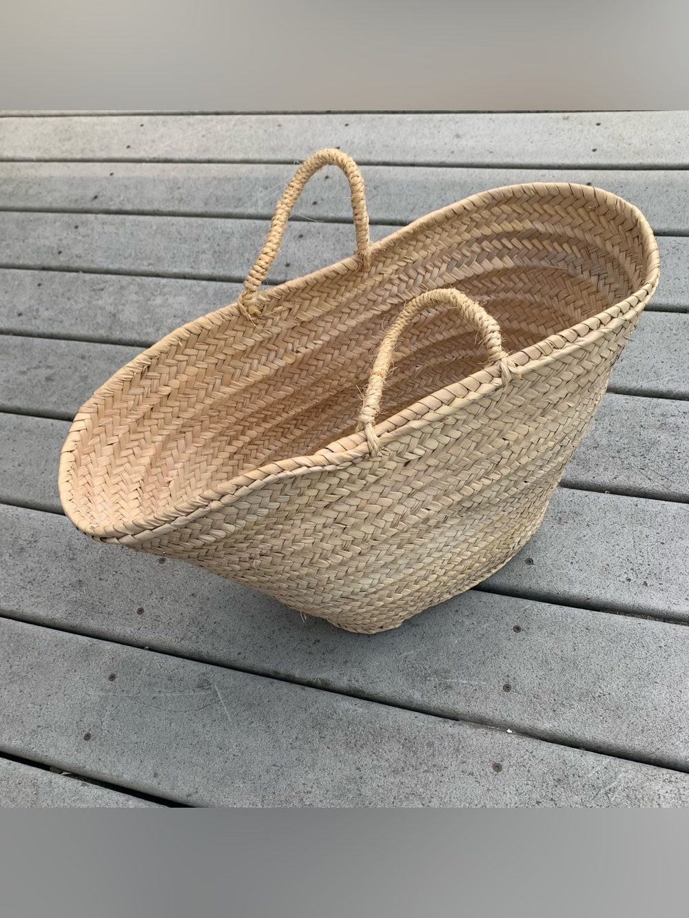 Hand-Woven Straw Tote Bag | Rattan Fan Bag